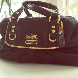 Coach Amanda satin mini satchel